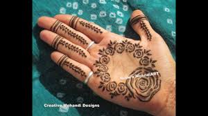 Circle mehndi designs that truly standout! Cute Roses In Circular Round Shape Henna Mehndi Design Tutorial Youtube