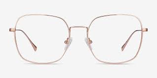 Meteor Square Rose Gold Frame Eyeglasses Eyebuydirect Rose Gold Glasses Eyeglasses Rose Gold Frame
