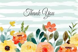 Multilingual thank you word cloud. Free Vector Thank You Card With Yellow Orange Flower Watercolor Background