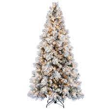 King of christmas 6ft prince flock ($129). Home Heritage Snowdrift Spruce 7 5 Foot Flocked Christmas Tree With White Lights Target