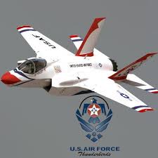 Us Air Force F 35 A Lightning Ii Thunderbirds With Pilot 3d Model Max Tga 1 Us Military Aircraft Stealth Aircraft Usaf Thunderbirds