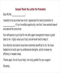 Well, a paper thank you note/letter might be better if you're in a very traditional industry (like wedding planning). Free 5 Sample Thank You Letter For Promotion In Ms Word