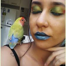 A women's beauty is more appreciated with make up!! After all there are so  many things we humans have learnt from the nature!!! And this bird has  nailed it in terms of
