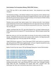 Maybe you would like to learn more about one of these? Soal Jawaban Tes Kompetensi Bidang Tkb Pdf