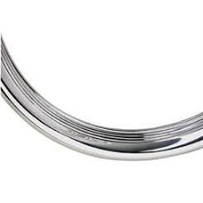 Stainless Steel 15 Inch Beauty Ring Ribbed
