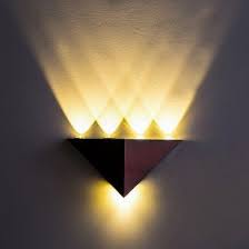 Multi Colored Led Wall Sconce Lights Triangle Wall Lamp Wall Sconce Lighting Lamp