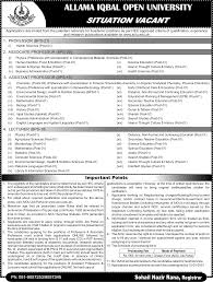 Explore oum full time or part time courses. Allama Iqbal Open University Aiou Islamabad Jobs 2021 2021 Job Advertisement Pakistan