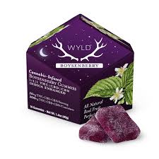 Boysenberry 1:1:1 CBD:CBN + Indica Enhanced Gummies | 100mg THC:CBD:CBN |  WYLD | Gummies