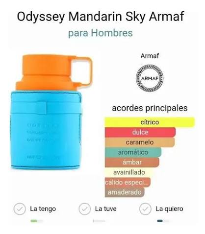 Perfume Odyssey Mandarin Sky for Men Armaf EDP 100 ml | Cuotas sin interés