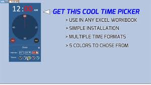 Free Excel Pop Up Calendar And Time Picker Excel Workbook Training Series
