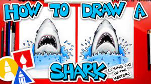 People also love these ideas. How To Draw A Shark Coming Out Of The Water Art For Kids Hub
