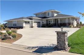 The main style point was a large breezeway through the center of the house to cool occupants in the hot southern climate. Prairie Style House Plans The Plan Collection