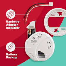 The first alert hard stressed smoke alarms have been designed to put in faster, carry out better and be product style alarm, batteries required no, includes 6 smoke detectors w/wiring harness and dust covers, senses smoke and fire. Detector First Alert Brk Sc7010bv 6 Hardwired Talking Photoelectric Smoke And Carbon Monoxide Co 6 Pack Combination Smoke Carbon Monoxide Detectors Tools Home Improvement