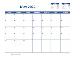 May 2022 Calendar Classic Wikidates Org