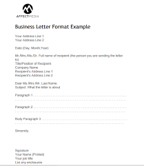 Business Letter Format Example