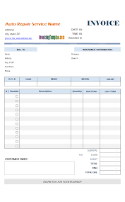 Do not underestimate the value of your vehicle, especially if it's a car, even though you can see that it is already rickety and barely alive when powered. Auto Repair Invoice Template