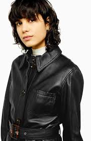 Topshop Casey Belted Leather Jacket Nordstrom In 2020 Leather Jacket Jackets Leather