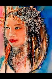 Using ink with watercolor washes for loose style