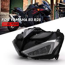 sunsky speedpark motorcycle led headlight assembly for yamaha yzf r25 yzf r3 13 17
