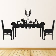 Adding wall art to your dining room will help you set the mood, whether you host special occasions in the room or utilize the space for more casual dining. Dining Table Dining Room Wall Sticker