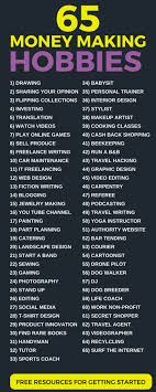 60 Hobbies That Pay Make Money While Having A Great Time Hobbies That Make Money Money Today Make Money From Home