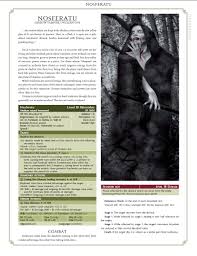 Nosferatu 3 5e 4th Edition Eternity Publishing