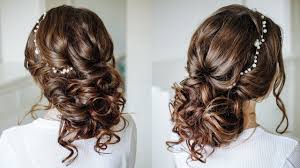 Clean hair is too slippery. Easy Romantic Wedding Hairstyle For Long Medium Hair Easy Loose Bun Updo Youtube