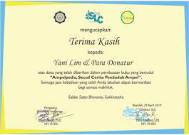 Piagam untuk juara kelas format ms word. Telah Ditutup 25 Jul 2018 Kode 296 Dana Pencetakan Buku Ampelpedia A N Smaratungga Language Centre Penyaluran Dana Buddhis Yani Lim