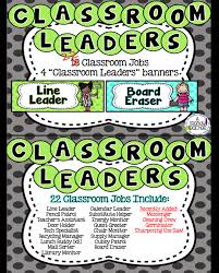 Classroom Jobs Leadership Roles Classroom Jobs Leadership Roles Leadership Jobs