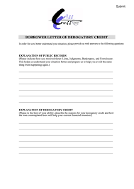 Here's whatever you have to recognize to create a letter that genuinely offers your abilities. Fillable Borrower Letter Of Derogatory Credit Printable Pdf Download