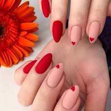 42 Charming Red Nail Art Designs To Try This Summer Nails Nailswag Nailstagram Nailsart Nailsdon Red Nail Art Designs Nail Designs Valentines Red Acrylic Nails