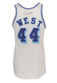 The lakers only wore the blue and white jerseys for seven years, from 1960 to 1967, but they're arguably the most popular lakers jersey of all time (outside of the classic gold showtime lakers jersey). Lot Detail Early 1960 S Jerry West Los Angeles Lakers Game Used Autographed Home Jersey Rare Style Jsa