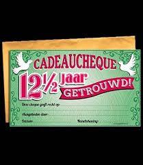 Cadeau Cheque 12 5 Jaar Getrouwd Cadeau Cheques Goedkope Feestkleding Versieringen Feestartikelen Carnavalskostuums Feestartikelen4u Nl