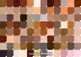 vector set of skin tone swatches download free vectors