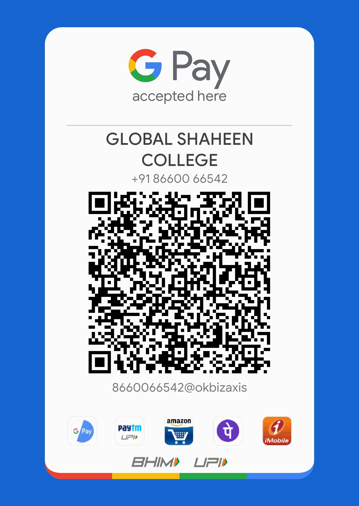 QR For Fee Payment