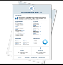 Kom Verder Met Een Modern Cv Template Cv Voorbeelden Nl