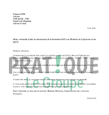Exemple Lettre De Motivation Demande De Financement Formation Le Meilleur Exemple