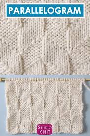 Parallelogram Stitch Knitting Pattern Mit Bildern Strickmuster Freie Strickmuster Baby Stricken
