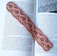 The pattern includes detailed written instructions for one size. Beaded Lace Bookmark