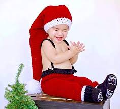 About 3% of these are baby hats & caps, 10% are winter hats. Amazon Com Baby Christmas Outfit Boy Or Girl Santa Hat Pants Suspenders Boots Gift Set Handmade