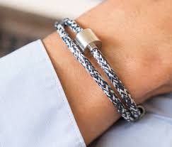 However you choose to do it. Pet Ashes Barrel Bracelet Blue Naval Rope Design