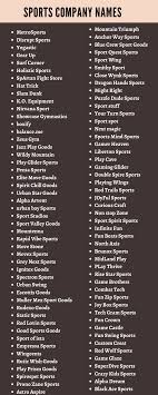 So when you create a sports team or if you are a member of an esports team then you need a name for that team. Sports Company Names 200 Cool Sports Brand Names