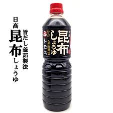 福山醸造 トモエ 日高昆布しょうゆ 旨だし釜茹製法 塩分13％ 1L ボトル
