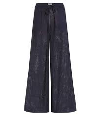 Marysia Montauk Cotton Trousers Blue Women Marysia Swimwear