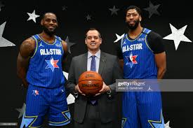Lebron James Frank Vogel And Anthony Davis Of Team Lebron Pose For A Anthony Davis Los Angeles Lakers Lebron James