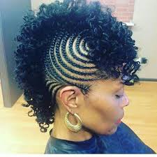 Braided mohawk hairstyles that are inspired by vikings are highly popular and you can quickly get your own gorgeous hairdo at home. I Will Rock A Mohawk Natural Hair Braids Braided Mohawk Hairstyles Mohawk Hairstyles