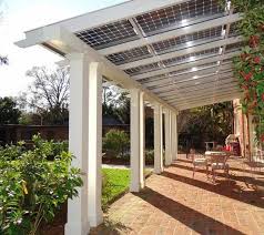 Uberdachte Terrassen Dekoration Und Design 48 Ideen Neueste Dekoration 2018 Solar Patio Pergola Solar Pergola