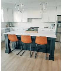 Bowden Upholstered Molded Faux Leather Counter Height Barstool Project 62 Counter Stools Leather Counter Stools Black Counter Stools