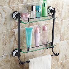 With a great toothbrush holder & soap dispenser, our bath sets are a great addition to your home! European Style Bathroom Products Bathroom Accessories Copper Art Retro Double Layer Bath Shelf