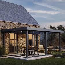 Pergolas Etanche En Aluminium Sur Mesure Toit Rigide Fixe Monsieur Store Pergola Terrasse Couverte Pergola Toit Plat